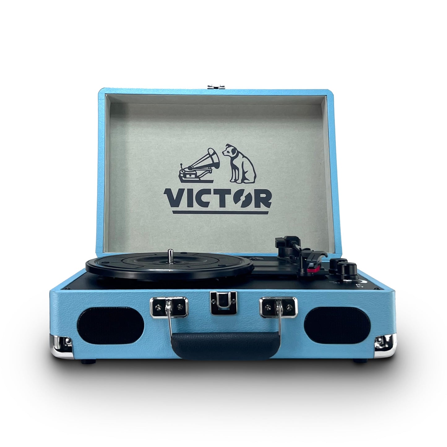 Tocadiscos para discos de vinilo, entrada y salida Bluetooth, veliz inalámbrica de 3 velocidades, reproductor de grabación portátil, fonógrafo con altavoces estéreo duales integrados, recargables, RCA