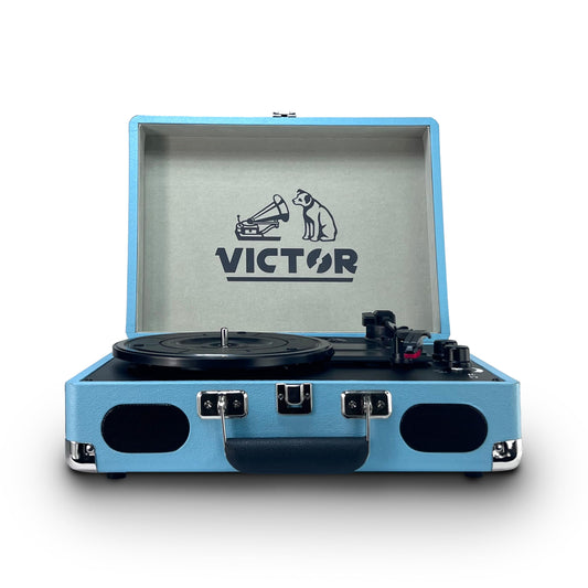 Tocadiscos Fonógrafo con Bluetooth Veliz Inalámbrica de 3 Velocidades Altavoces Estéreo Dual Recargables RCA