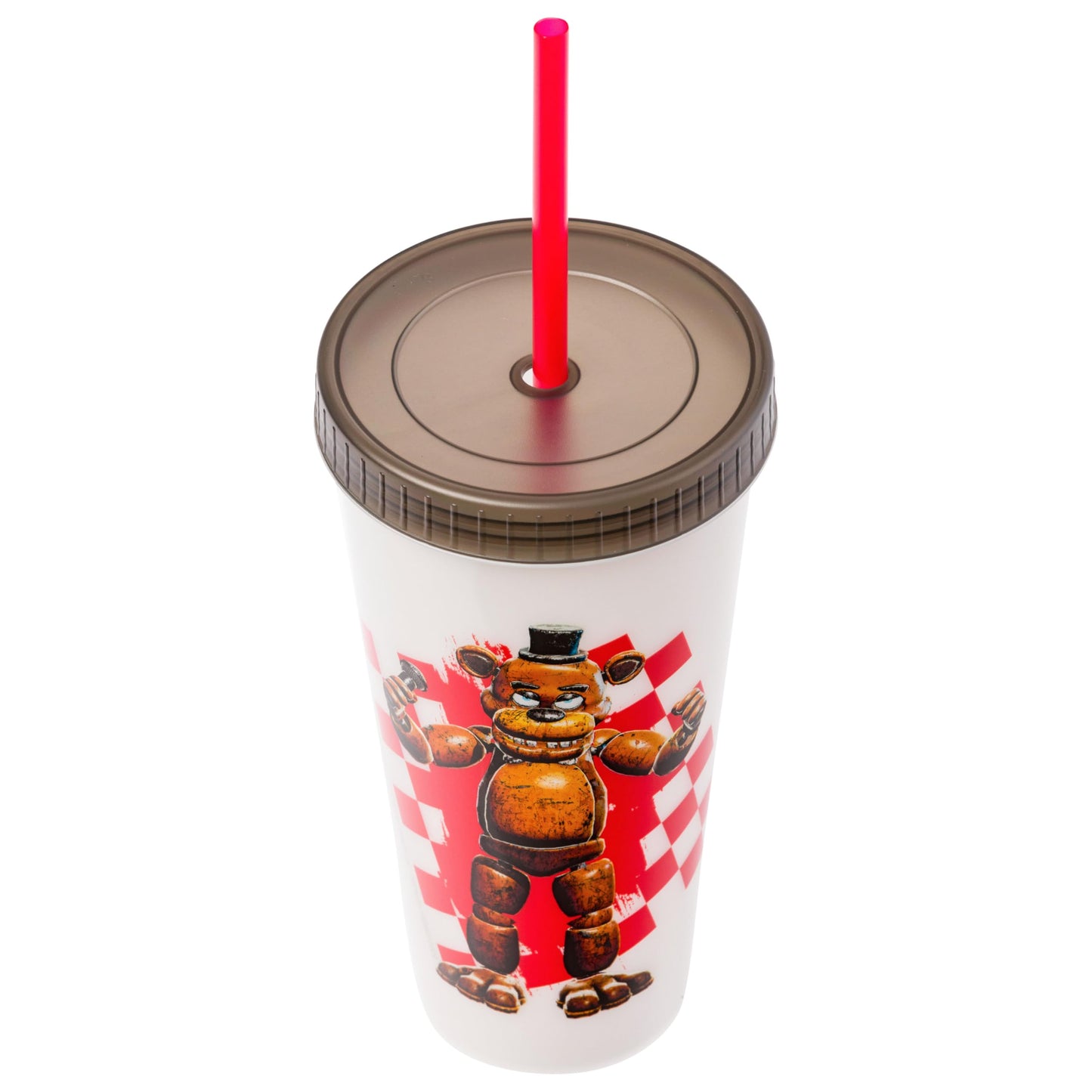 Silver Buffalo Five Nights at Freddy's Paquete de 4 vasos de plástico que cambian de color con Freddy Fazbear, Bonnie, Chica y Foxy, 24 onzas