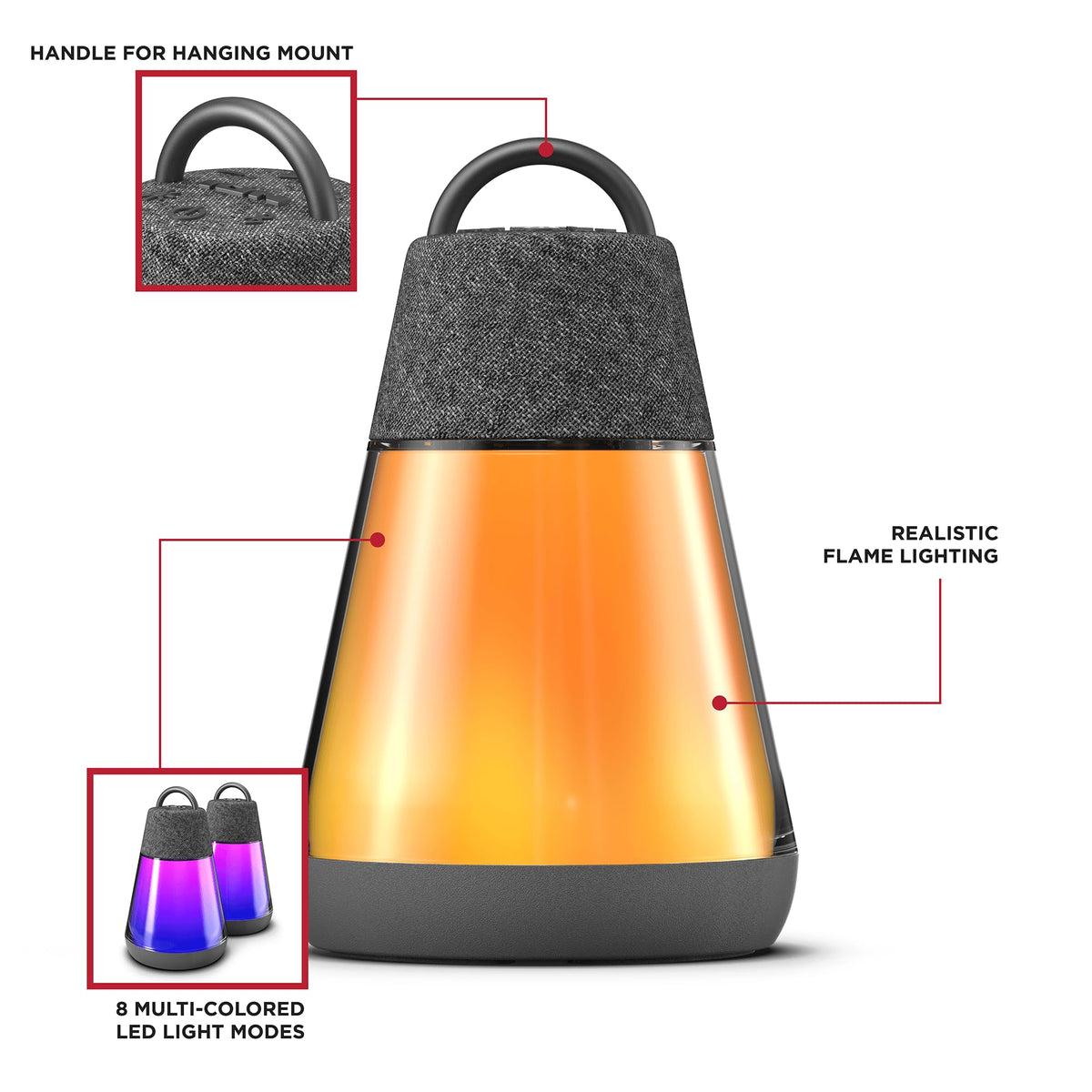 Altavoces Bluetooth ION Luma Duo Impermeables Multicolor Sonido 360°
