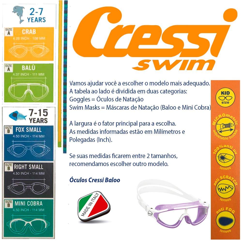 Cressi Baloo, Lila/Blanco