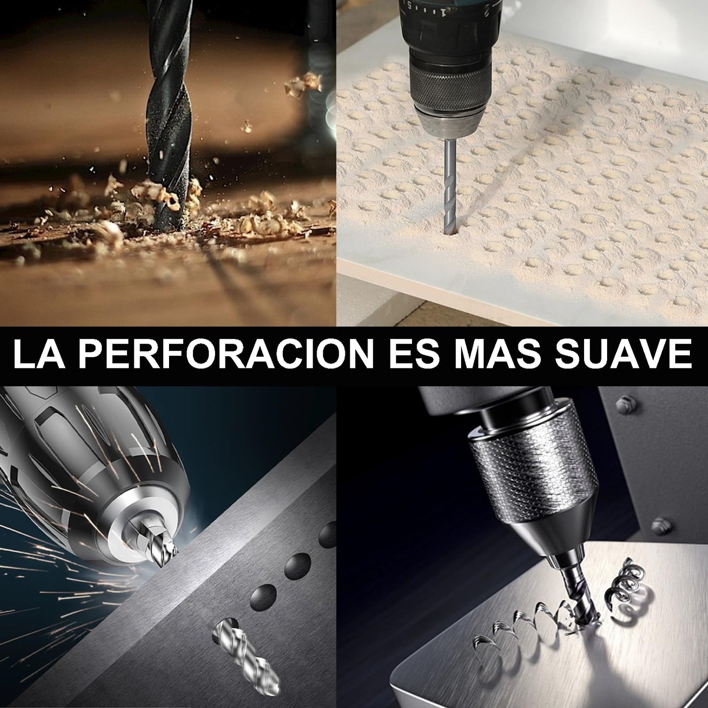 Brocas para Metal, Juego de Brocas de Alta Velocidad de 25 PCS, Extremadamente Resistentes al Calor para Taladrar Agujeros en Metal Duro, Acero Plástico, Hierro Fundido
