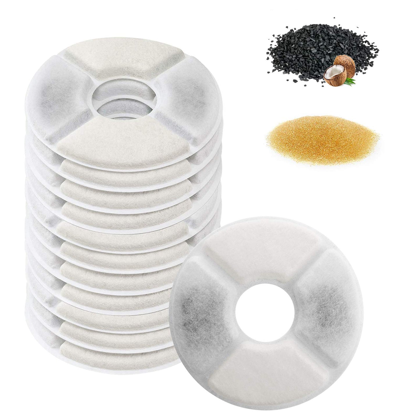 Filtros para Fuente de Gatos Simpeak con Carbón Activado y Intercambio Iónico