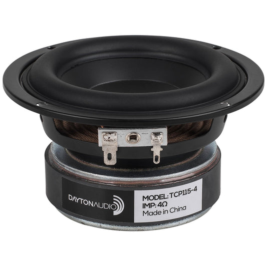 Dayton Audio TCP115-4 - Woofer de cono de papel tratado de 4 ohmios