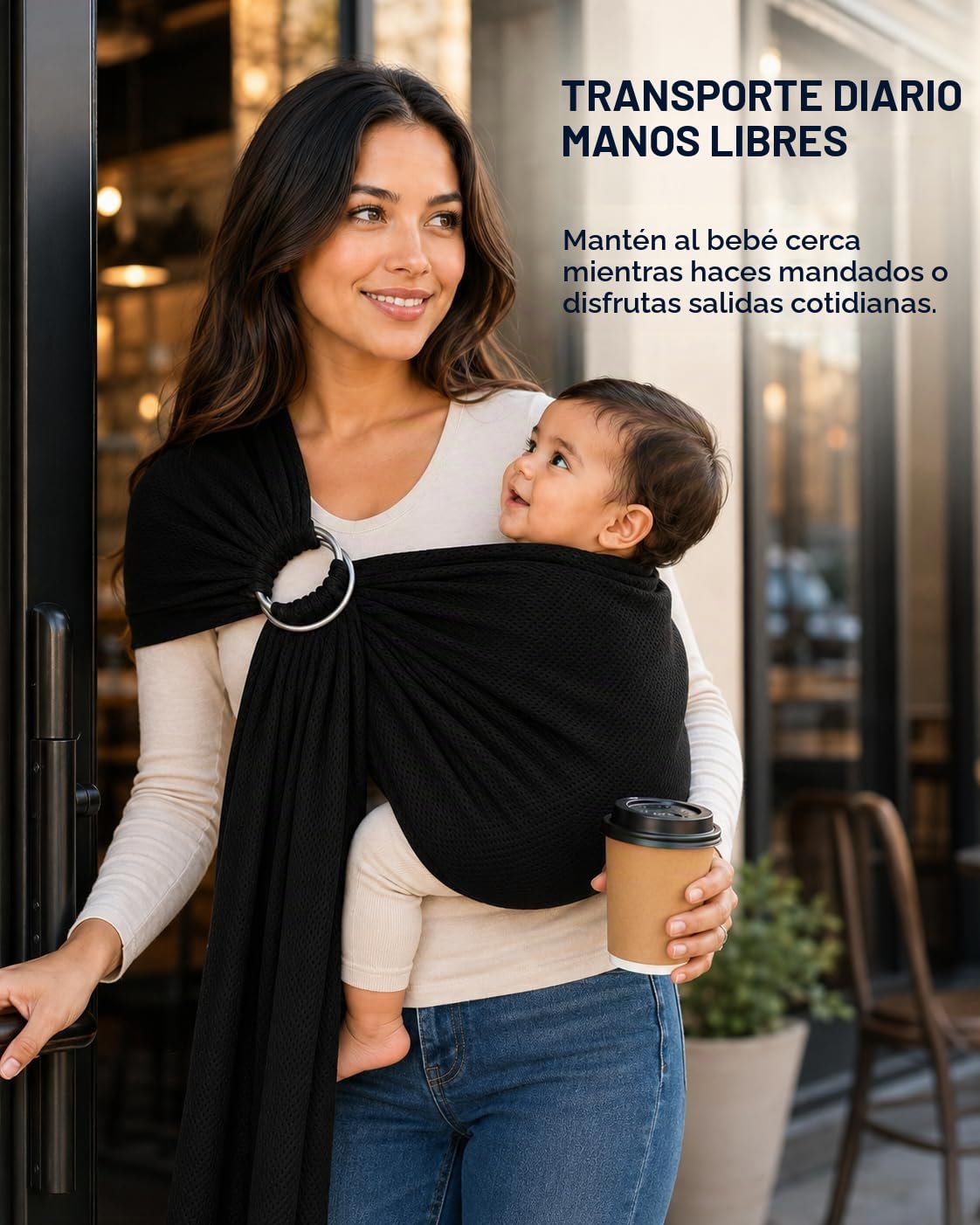 Vlokup Portabebés de Anillo de Agua para Bebé | Malla Transpirable y Ligera para Recién Nacido, Niños y Niños Pequeños | Perfecto para Verano, Natación, Piscina