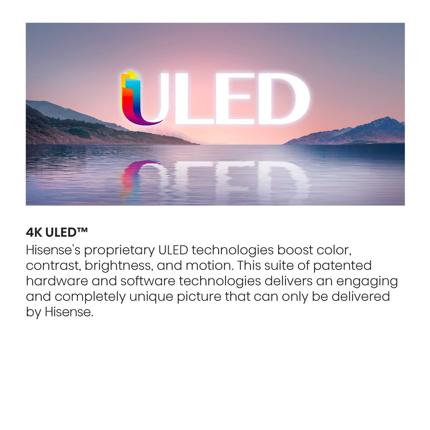 Hisense - Televisor ULED U6 Quantum Dot LED 4K UHD Smart Fire de 58 Pulgadas (58U6HF, Modelo 2022)