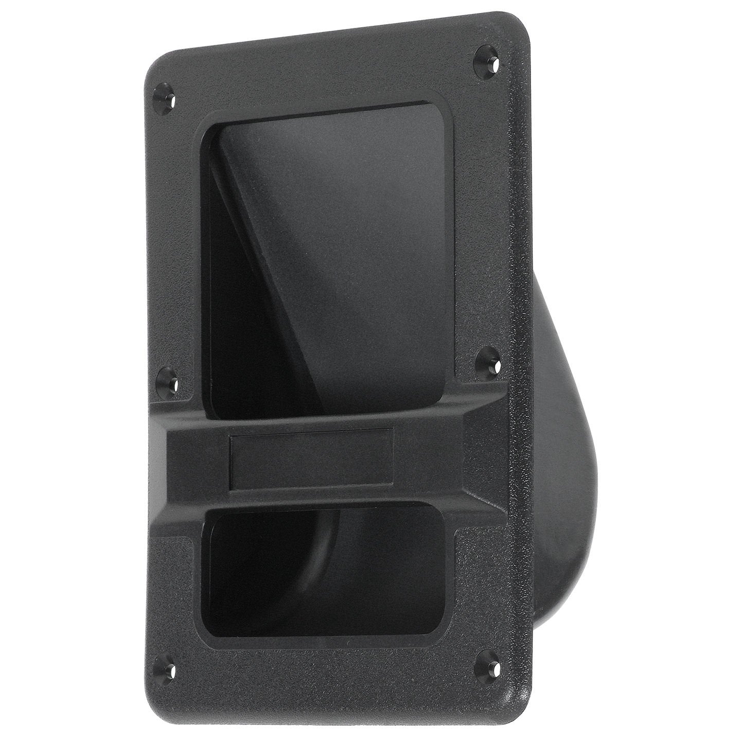 Reliable Hardware Company RH-0528-A - Mango de altavoz de plástico de 2 piezas, color negro