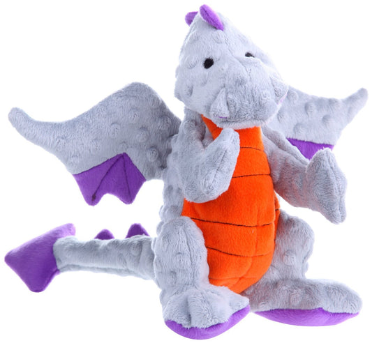 GoDog Dragons con tecnología de protección para masticar, Gris, Large