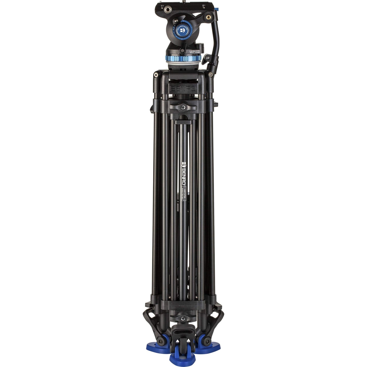 Benro A673TM Dual Stage Aluminium Video Tripod S8PRO Head - 75mm Bowl, 3-Leg Sections, Twist Lever-Lock
