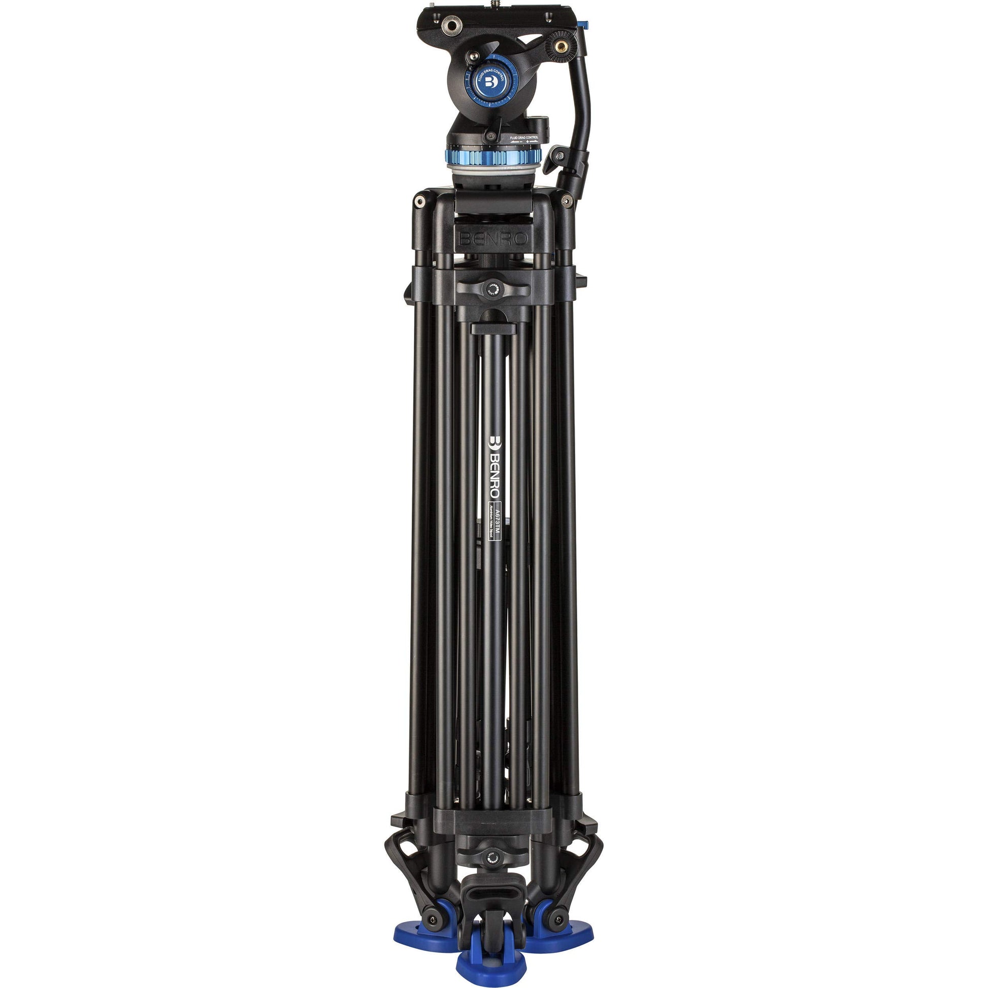 Benro A673TM Dual Stage Aluminium Video Tripod S8PRO Head - 75mm Bowl, 3-Leg Sections, Twist Lever-Lock