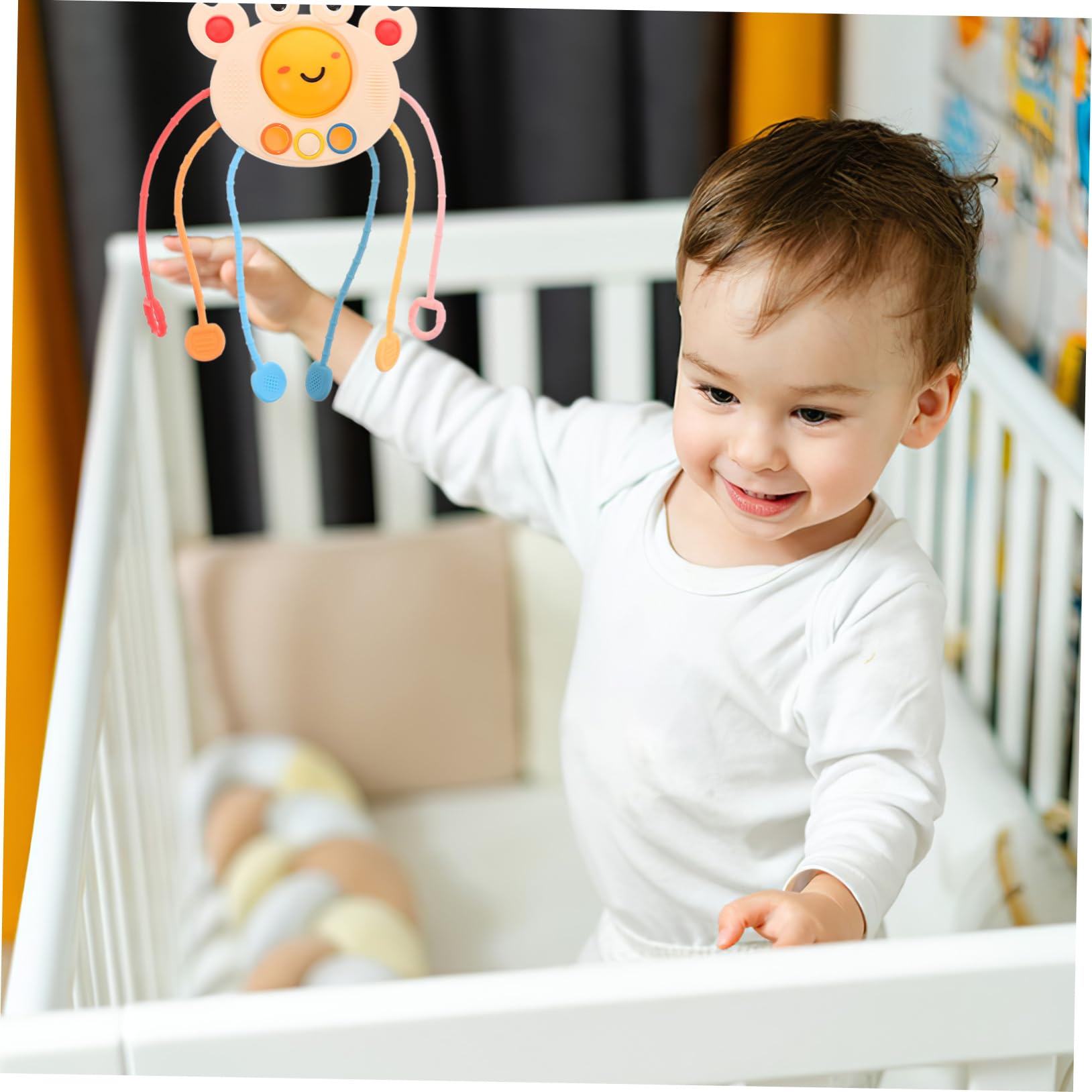 Juguete Sensorial Wakauto Cangrejo Montessori para Bebés Desarrollo de Habilidades y Coordinación Mano
