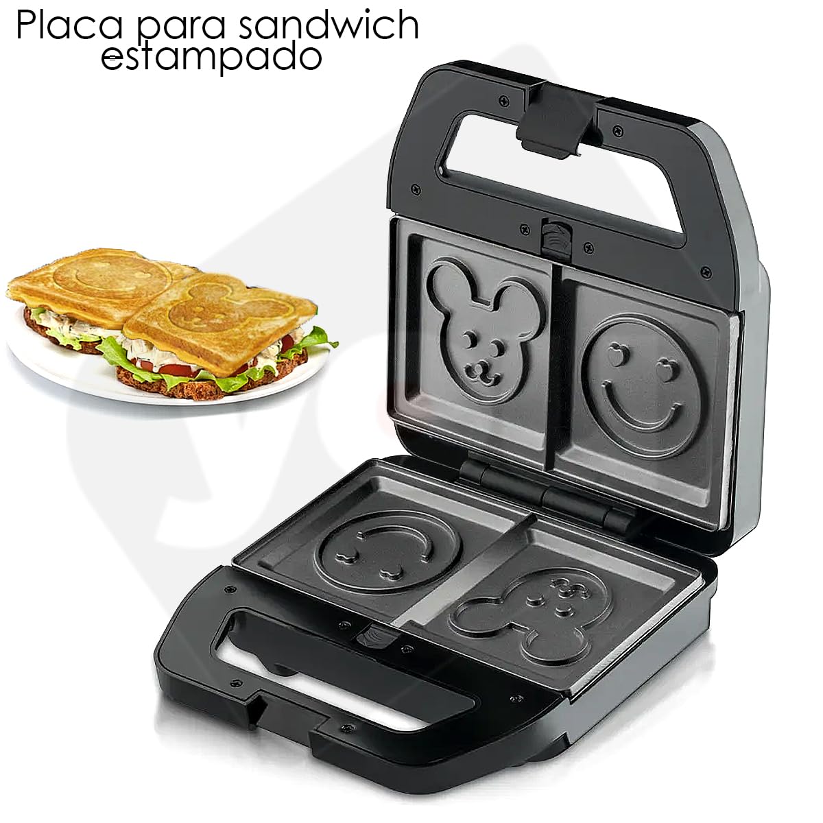 Juego de Planchas YOU 6 en 1 con Parrilla y Placa Antiadhesiva Extraíble para Hombre