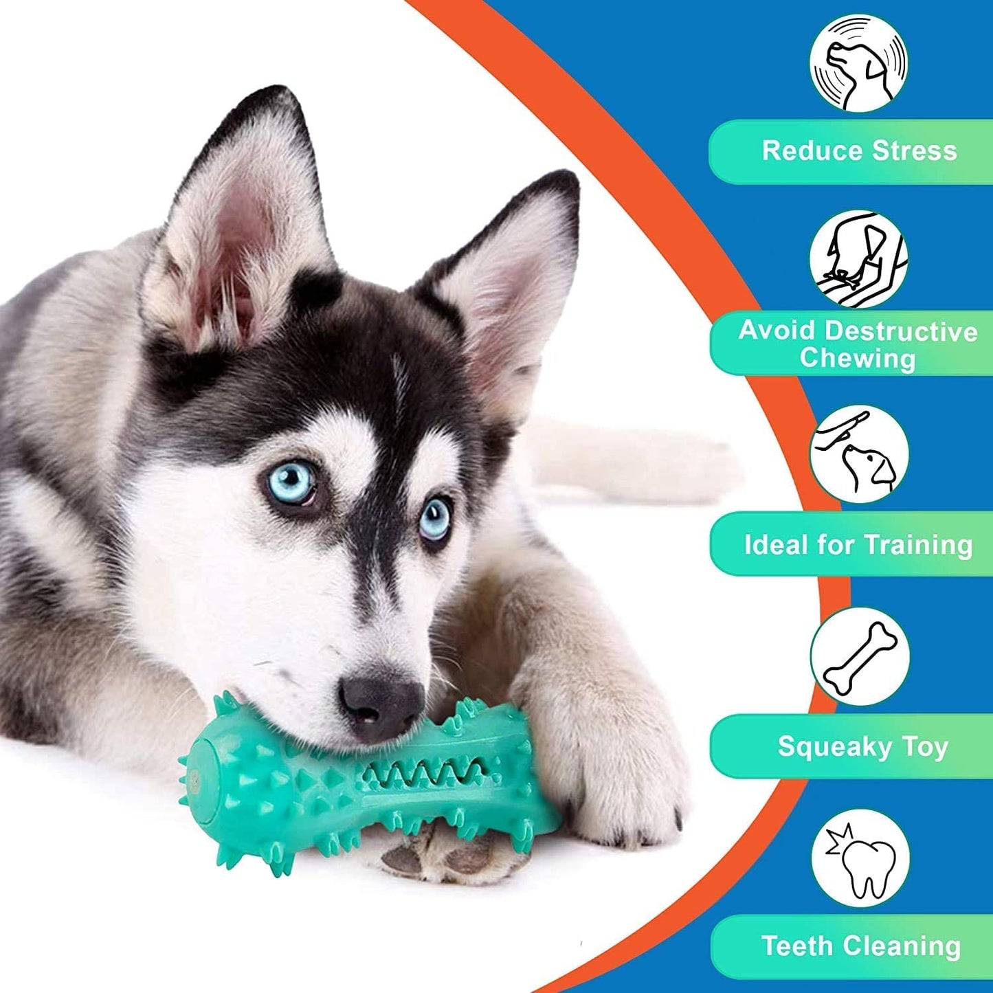 CERISURIO Cepillo De Dientes para Perros, Hueso De Palo para Limpiar Los Dientes del Perro, Cepillarse Los Dientes, Juguetes para Masticar La Dentición, Cuidado Bucal Dental para Perros Pequ