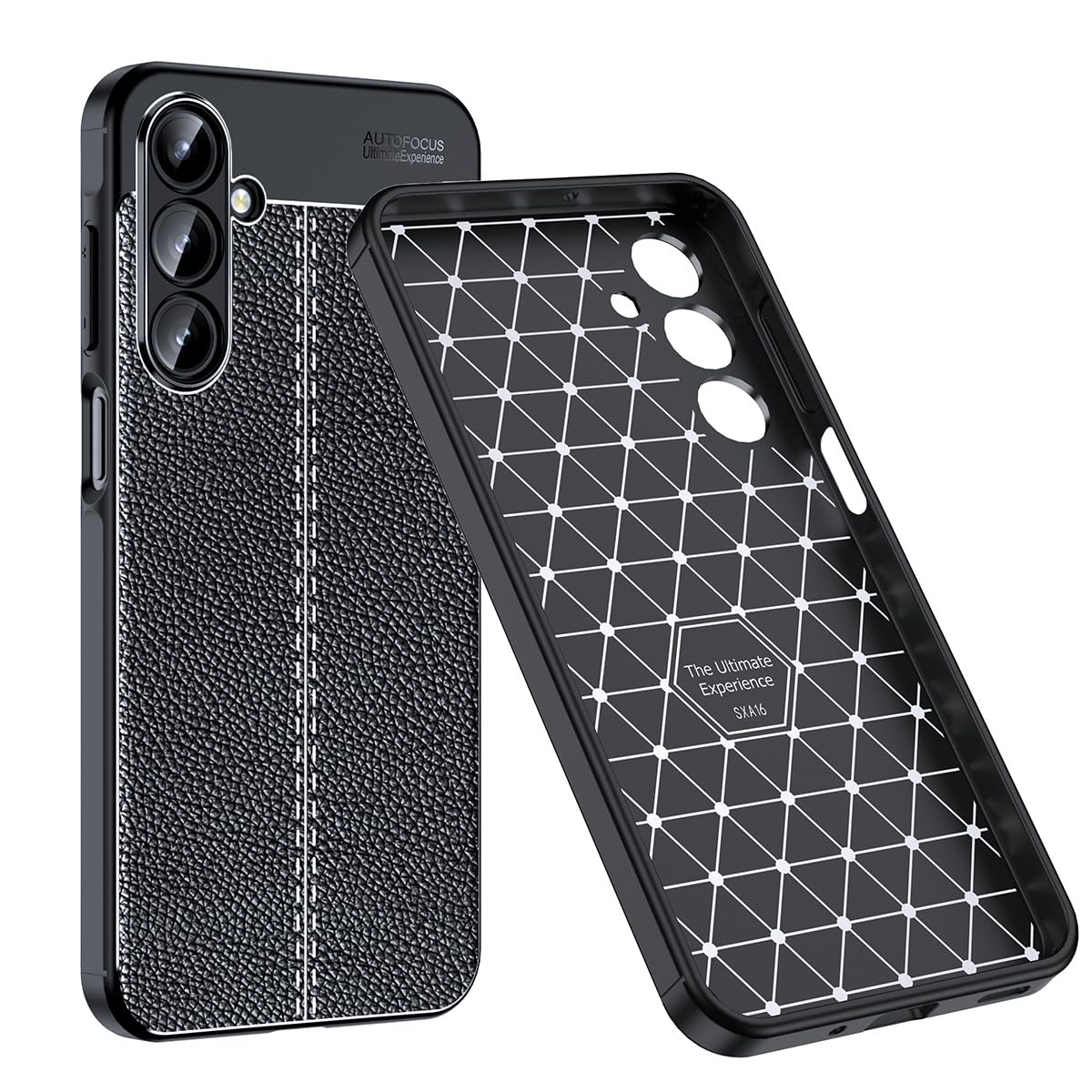 DABUNA Funda para Samsung Galaxy A16 5G Case Uso Rudo Protector de Cámara Duradero Suave Antihuellas Protector Cover (Negro)