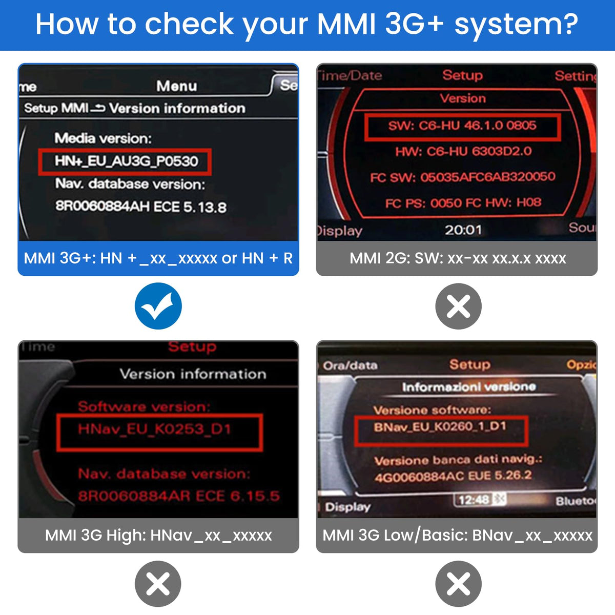 Adaptador de Interfaz de Música Tipo C AMI para Sistema MMI 3G+ A3 A4 A5 A6 A8