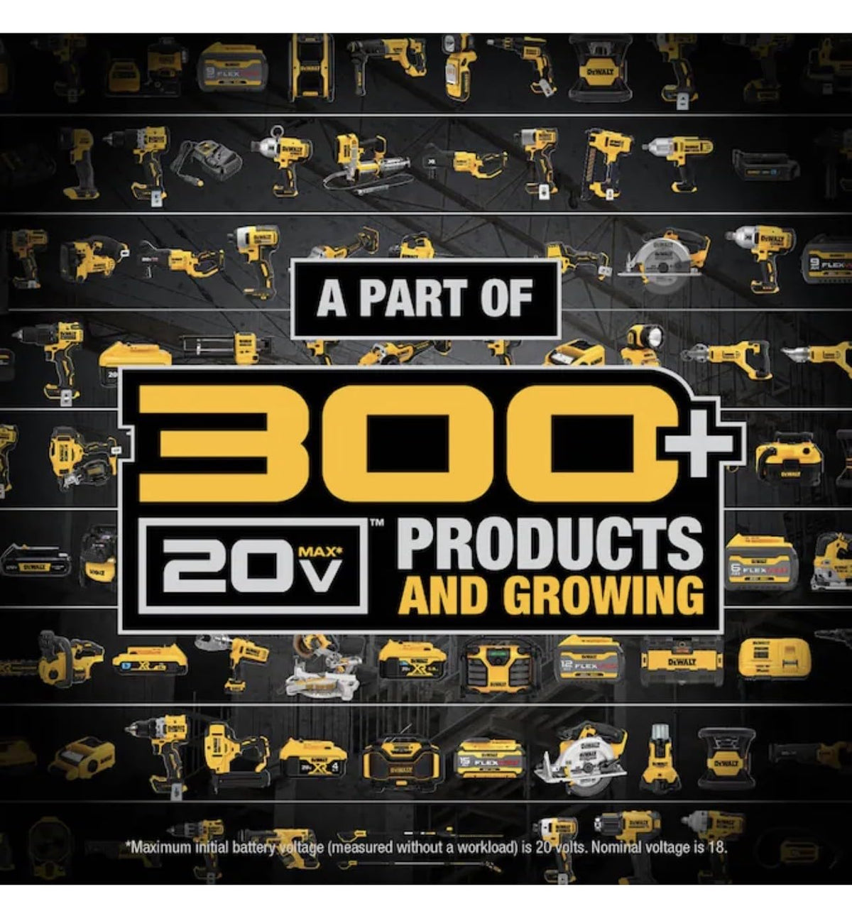 Altavoz Bluetooth DEWALT Amarillo Resistente a Impactos con Cargador y Batería Incluida