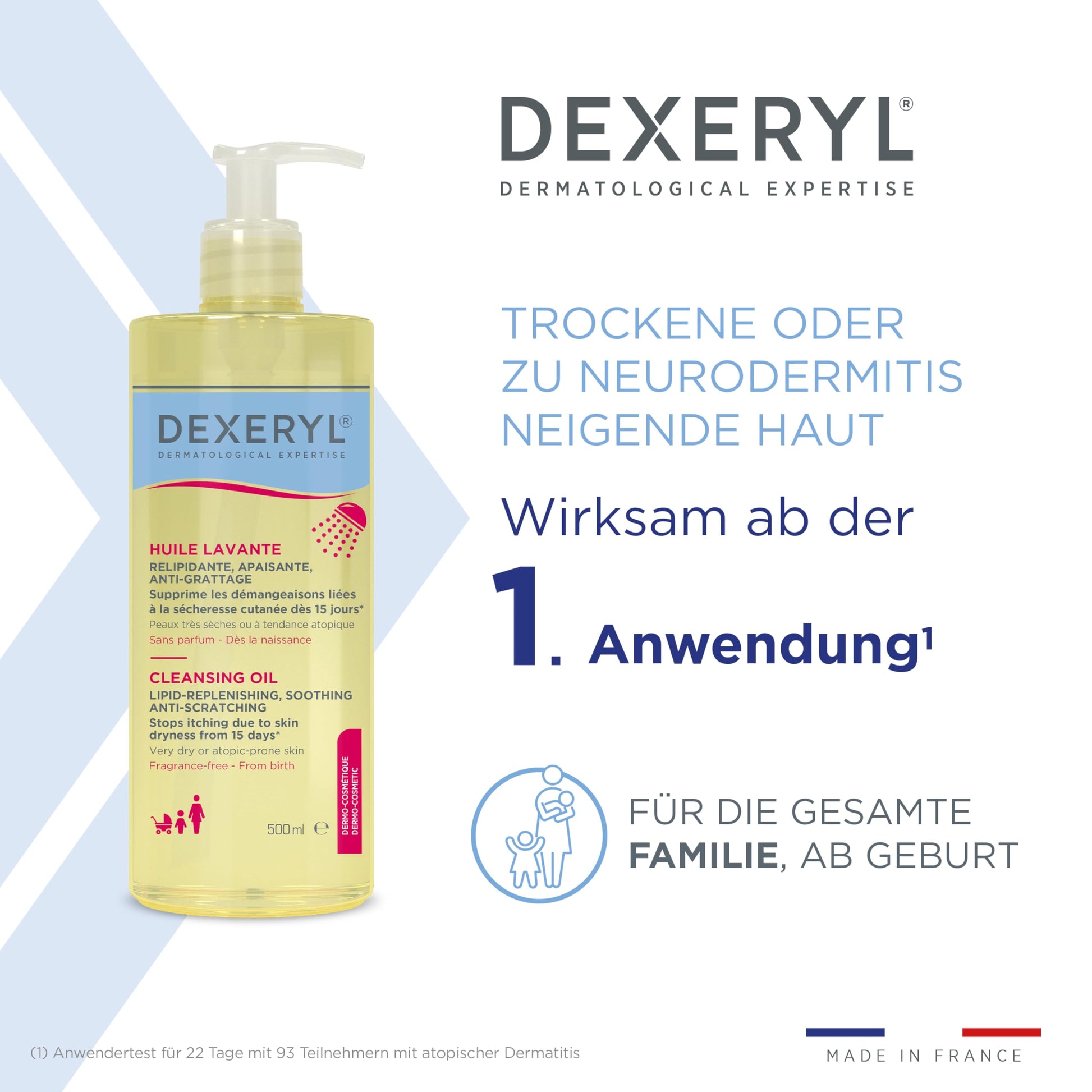 Dexeryl Aceite Lavante 500 ml, Relipidante, Calmante