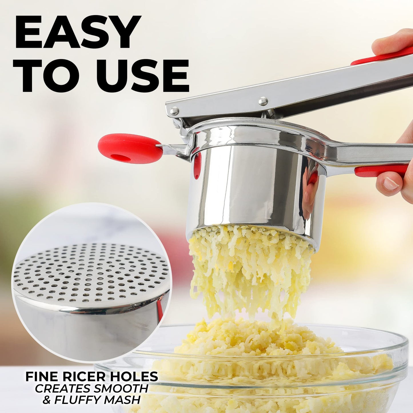 Rizador de Patatas Zulay Kitchen Acero Inoxidable Grande Disco Fijo