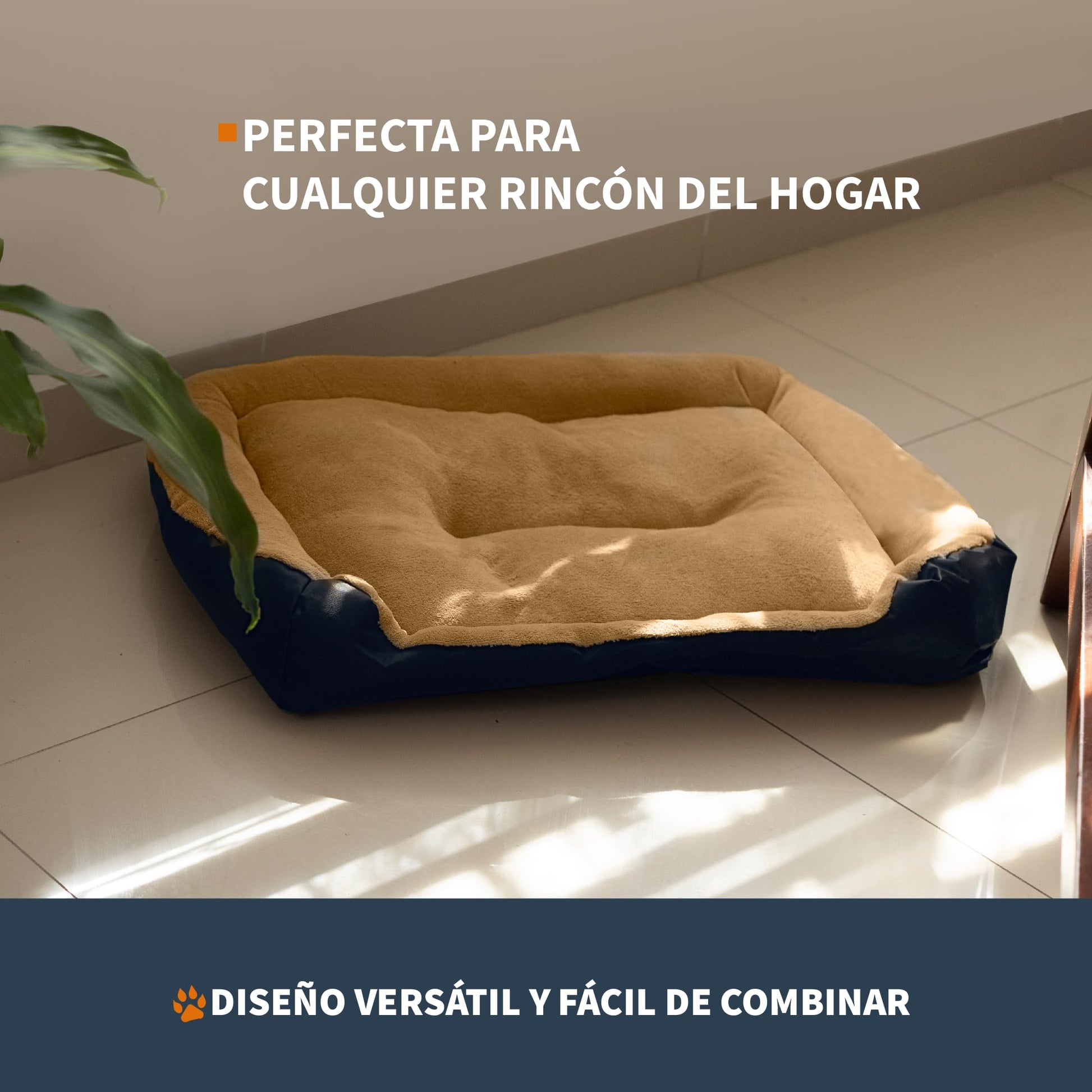 Camita Redonda PET TO BED Resistente Blanca Base Estable Lavable Anti Estrés para Mascotas