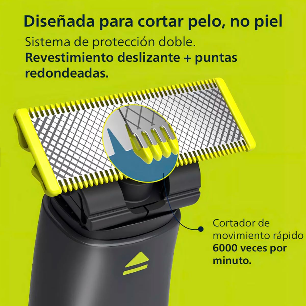 Philips Afeitadora Oneblade 2 Peines Recortadores Extraibles Y Cargador mod. Qp1424/10