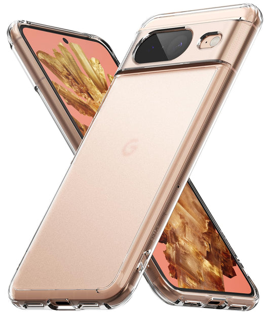 Funda Ringke Fusion Matte Transparente Esmerilado para Google Pixel 8, Acabado Mate Antihuellas y Agarre Cómodo