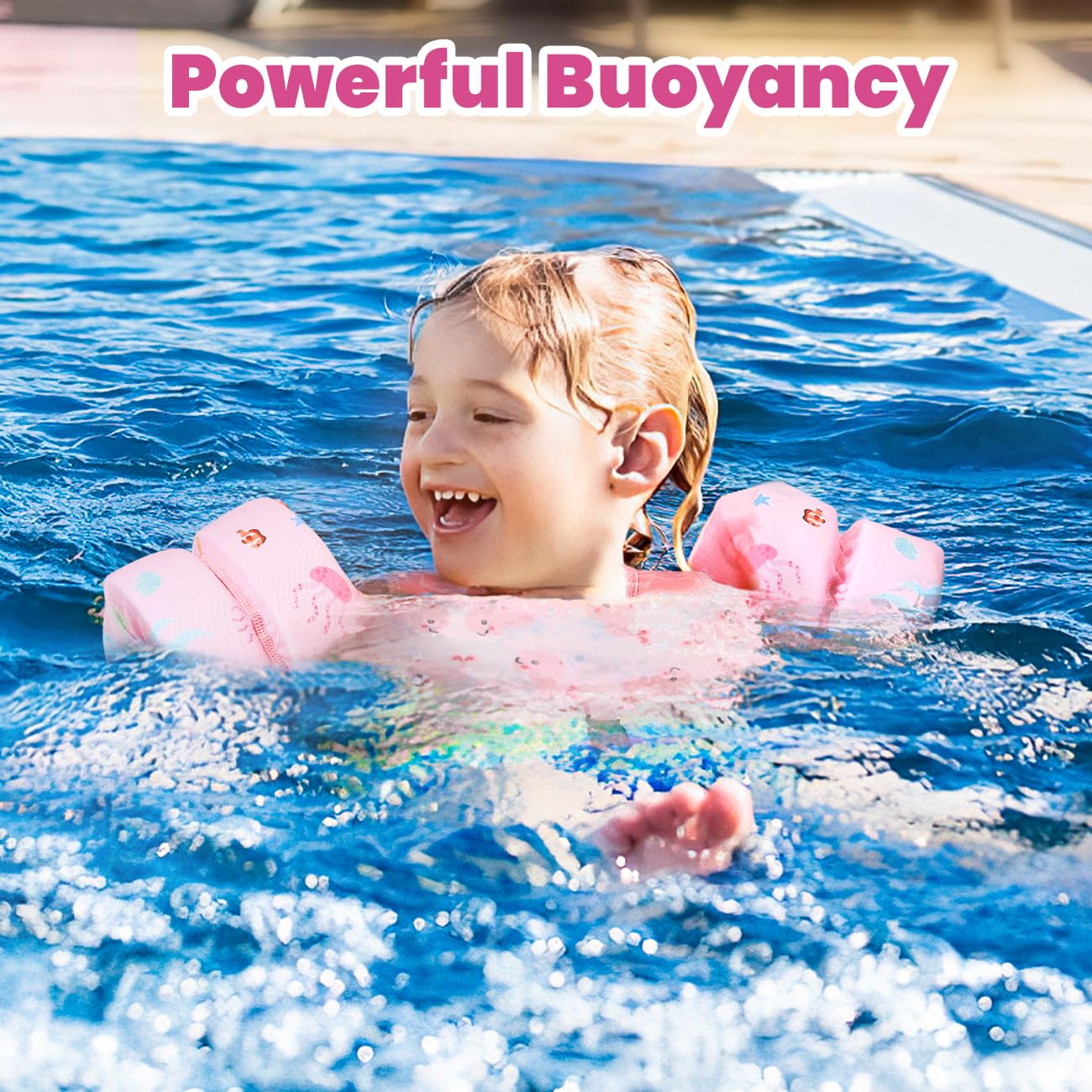 HeySplash - Chaleco de natación para niños pequeños, para niños pequeños, de 12 a 30 libras, suéter para charco con correa ajustable, chamarra flotadora para alberca, ala de agua flotante, ayuda para
