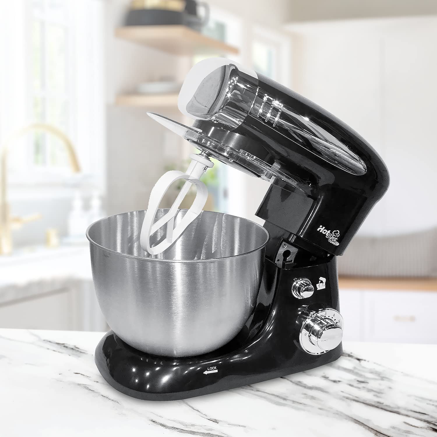 HotSpot Z569 Batidora De Pedestal Profesional 800w Bowl Acero Inoxidable 4 Litros Mezclador Eléctrico Hogar Cocina Repostería