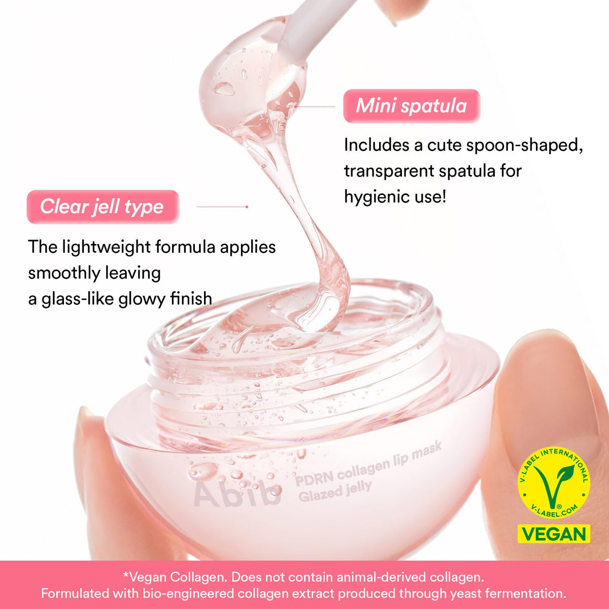 Abib Mascarilla Labial De Colágeno Pdrn Con Gelatina Glaseada 15 Ml Bálsamo Labial Coreano Lipcerin Mascarilla De Noche Hidratante Para Labios Secos Y Escamosos
