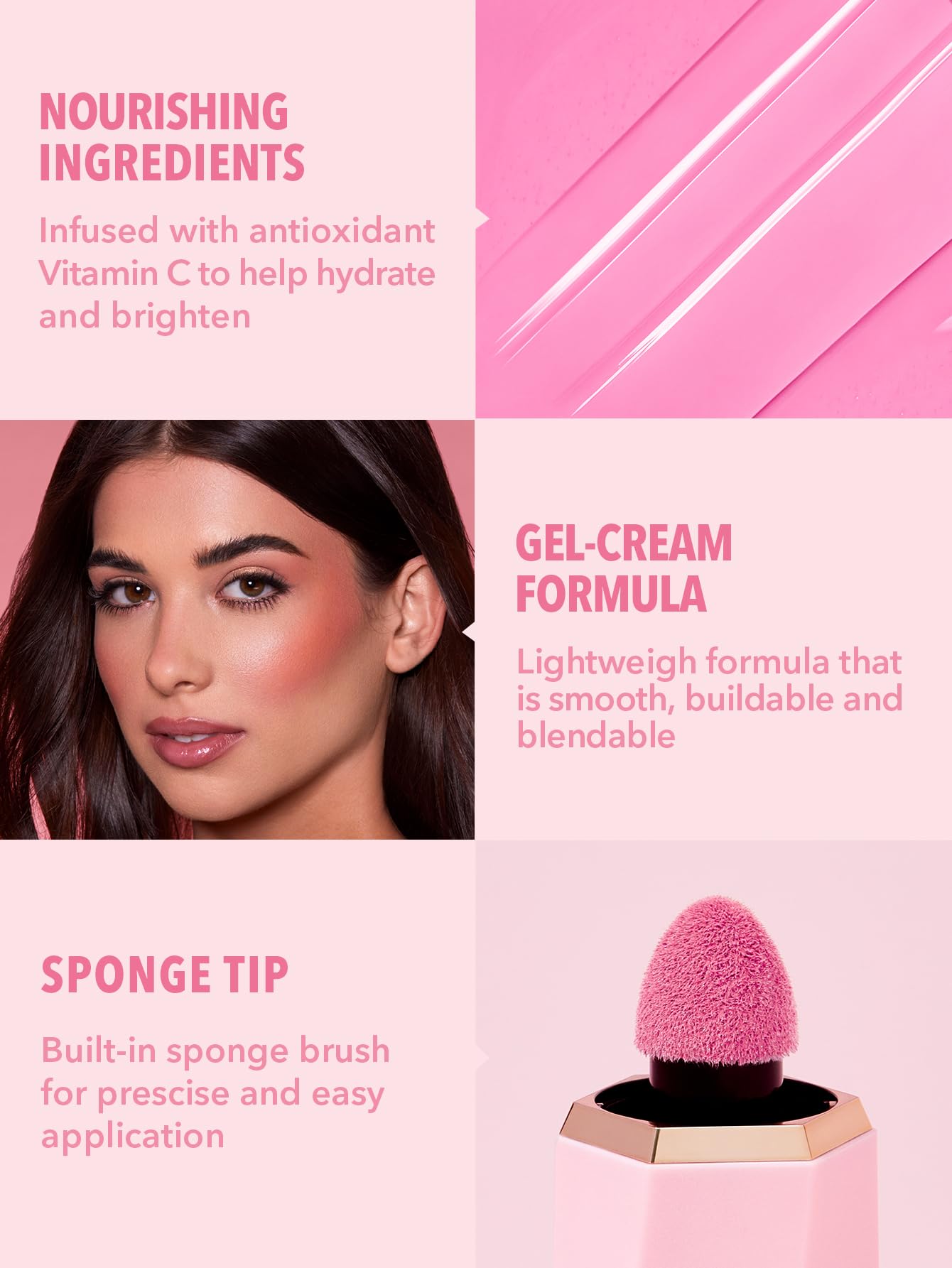 SHEGLAM Maquillaje con rubor líquido Color Bloom para mejillas con acabado mate - On Point