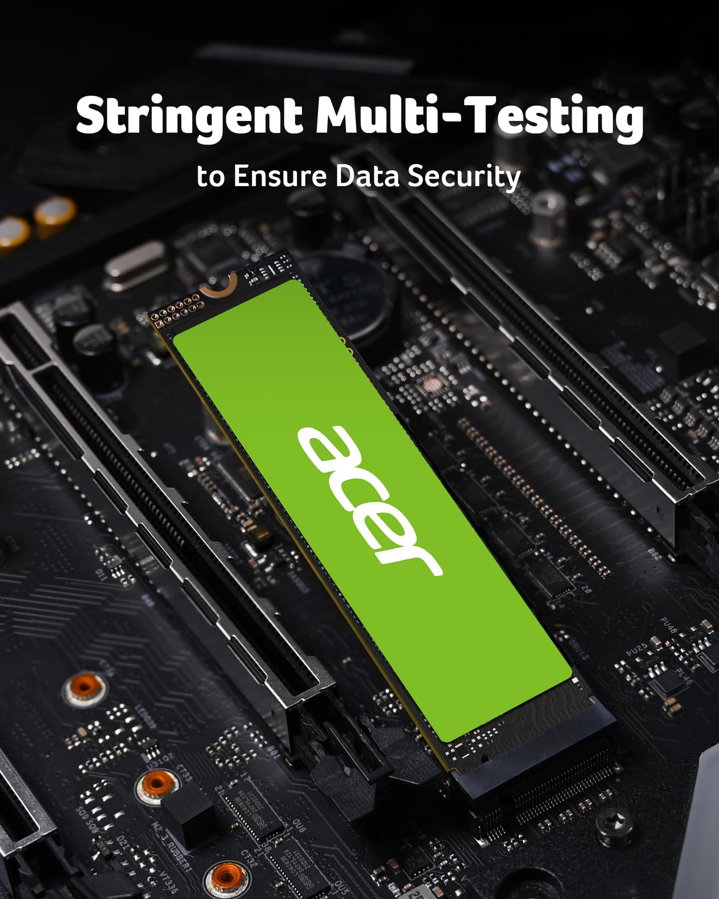 Unidad Interna de Estado Sólido Acer 1TB Gen4 NVMe M.2 hasta 7200 MBps