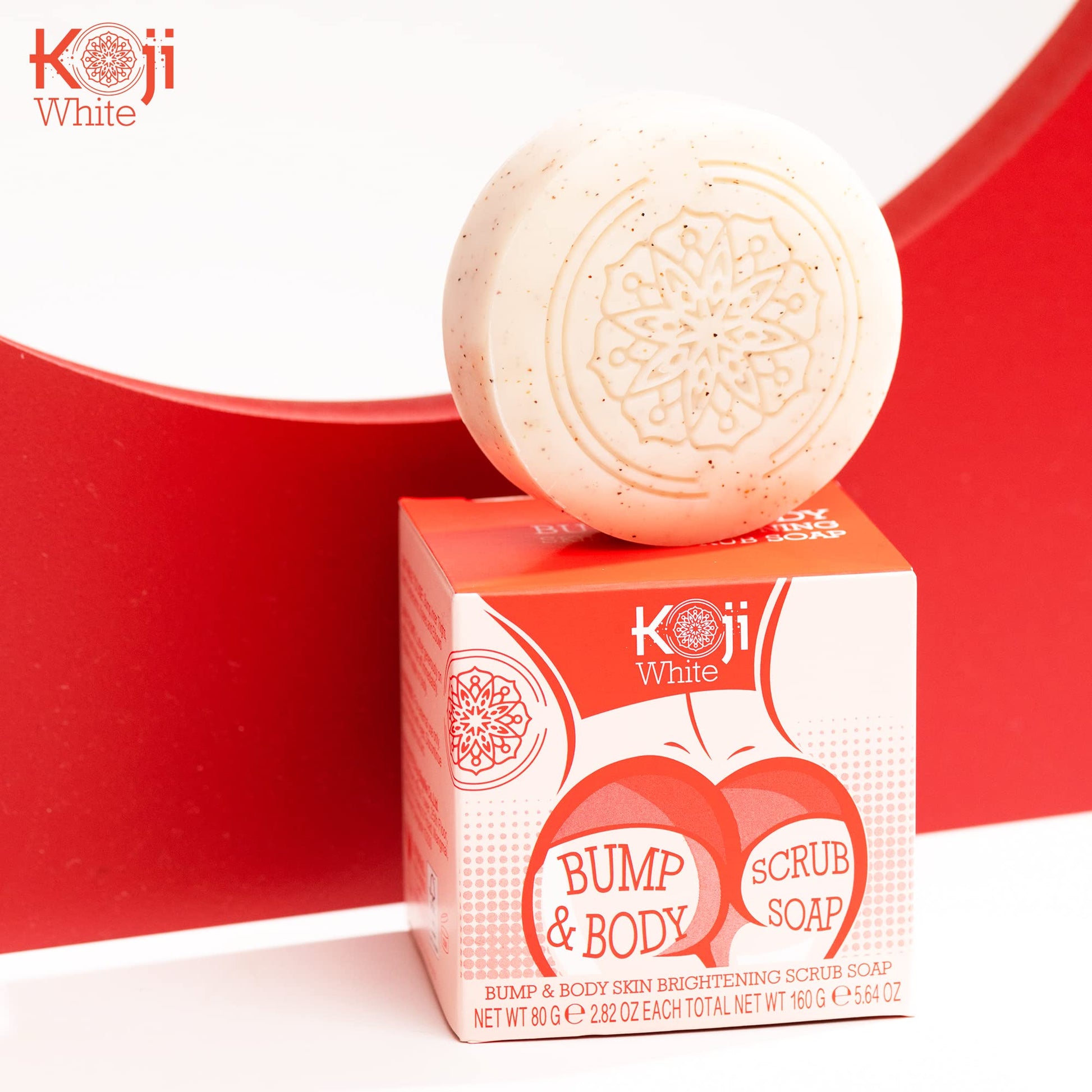 Jabón Exfoliante Koji White Ácido Kójico Blanco con Glutatión y Coenzima Q10 para Iluminar la Piel