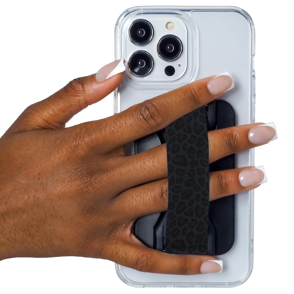 Agarre Magnético LoveHandle PRO Negro con Soporte y Correa para Smartphone y Tablet