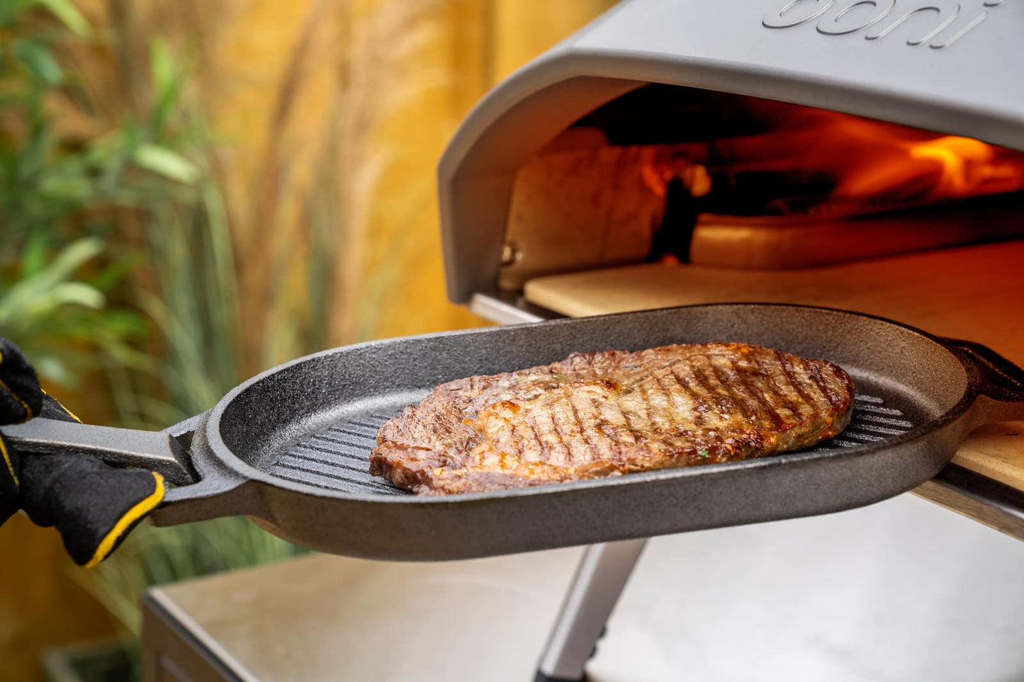Sartén de Hierro Fundido Ooni Grizzler 31cm para Parrilla y Horno