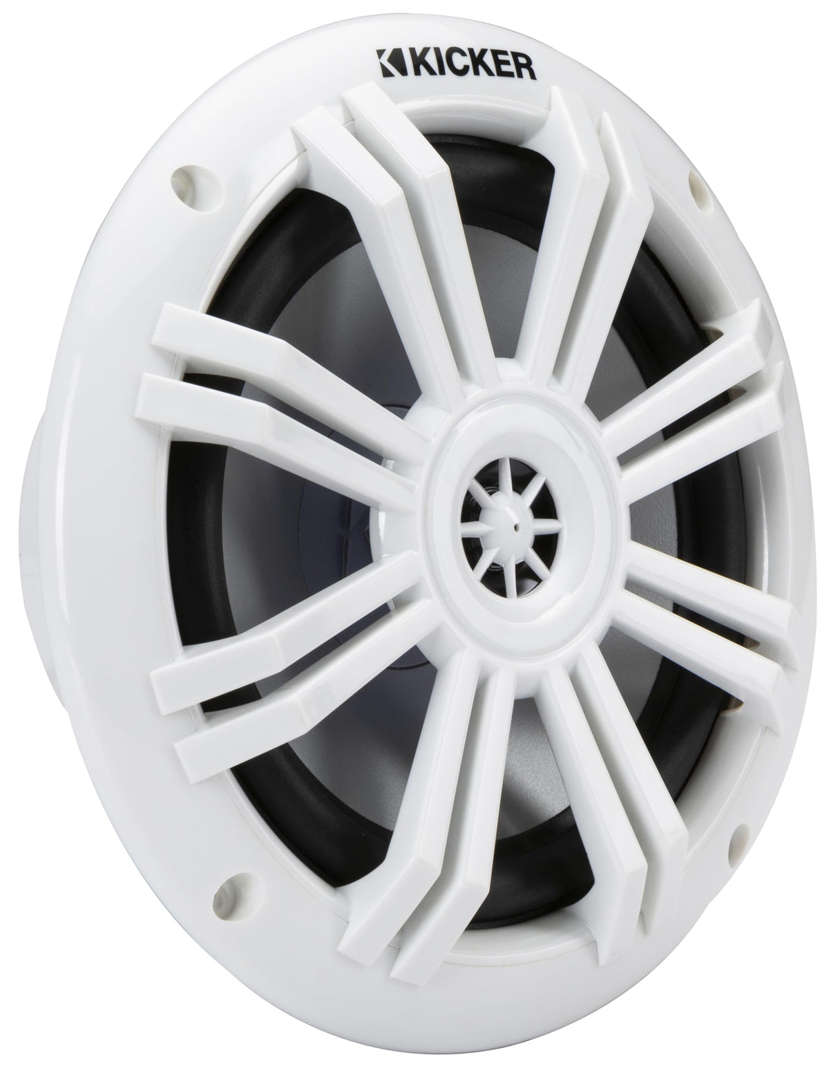 Altavoces Coaxiales KICKER Blanco LED Marine 6.5 Pulgadas 4Ω Par