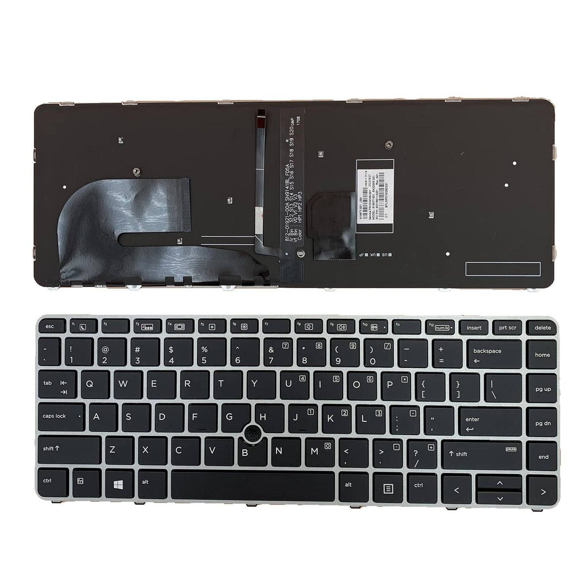 Laptop Siakoocty con Teclado Retroiluminado para HP EliteBook 840 G3/G4 745 G3/G4 Repuesto