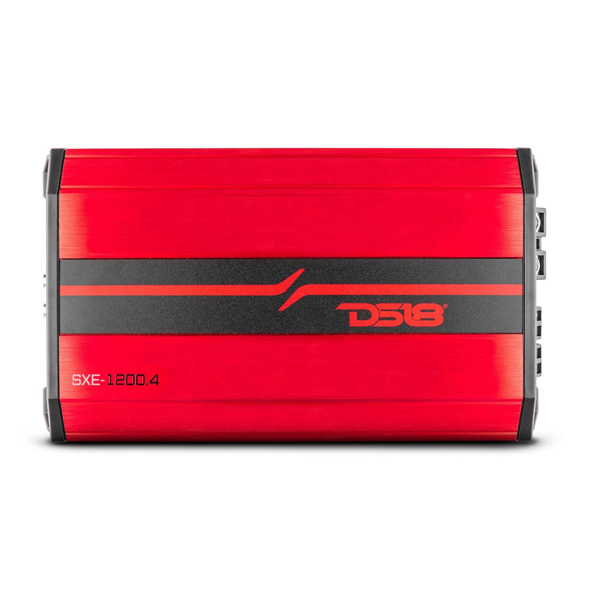 Amplificador Estéreo DS18 Rojo Clase A/B 4 Canales 1200 Vatios para Coche