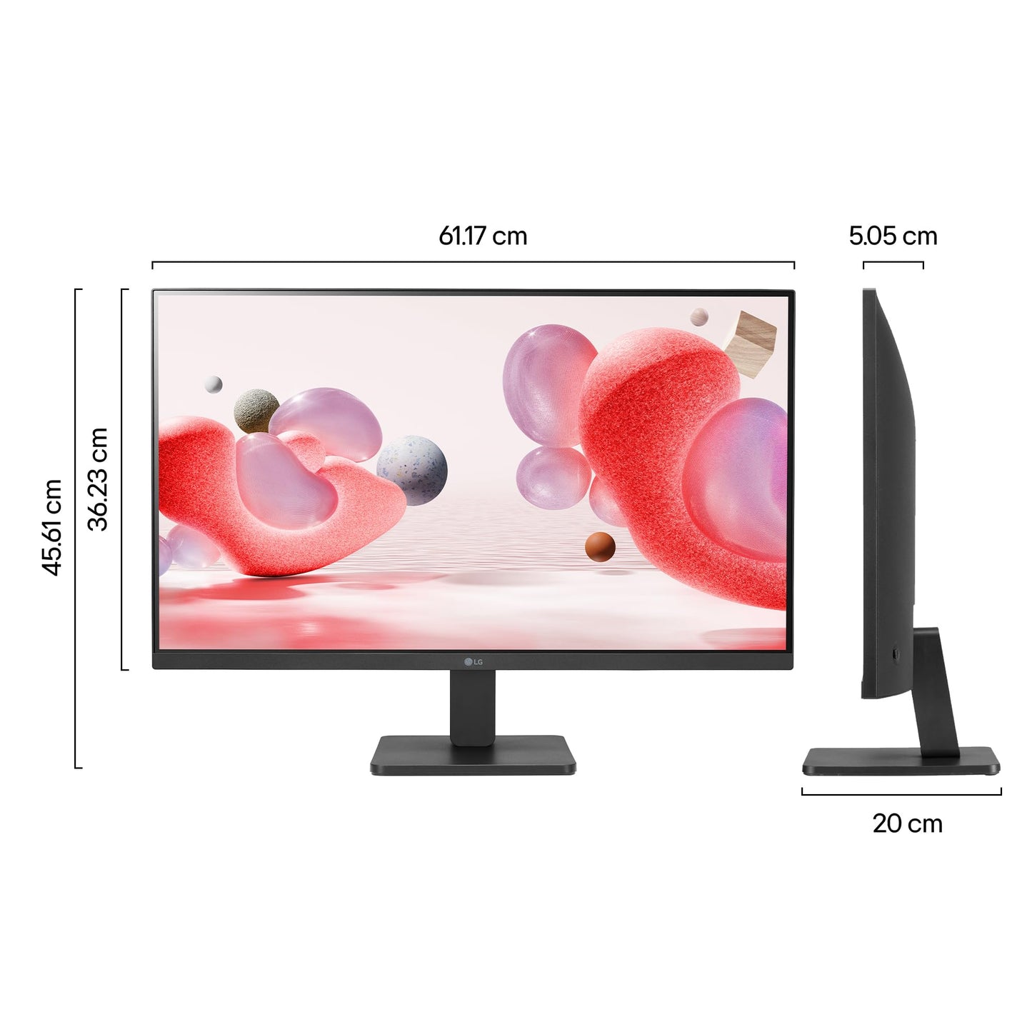 LG Monitor 27MR400-B, PC Monitor 27" IPS Full HD (1920 x 1080), Refresh Rate 100 Hz, Response Time 5 ms, Modo de Lectura, Flicker Safe, AMD FreeSync