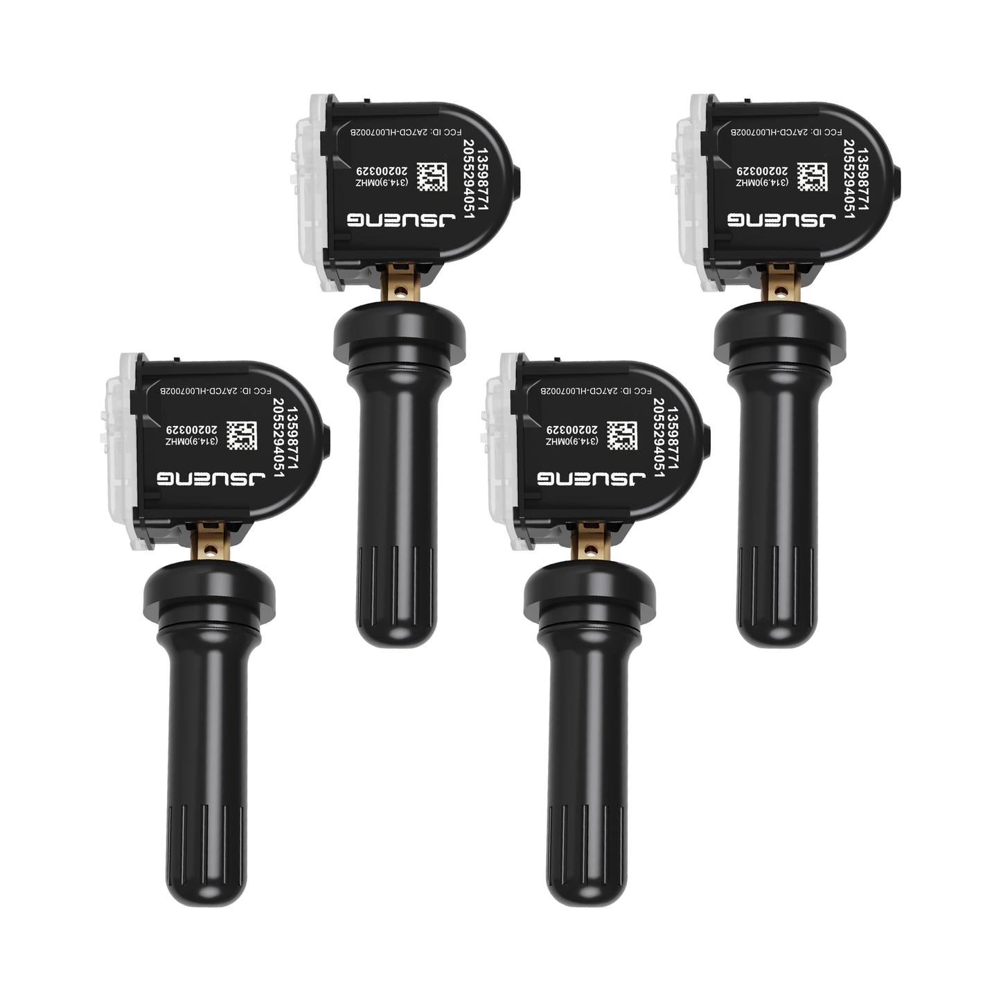 TPMS Sensor de Repuesto para Buick Cadillac Chevy GMC, Paquete de 4 sensores de Sistema de monitoreo de presión de neumáticos OEM #13598771 13586335 13581558 13598772