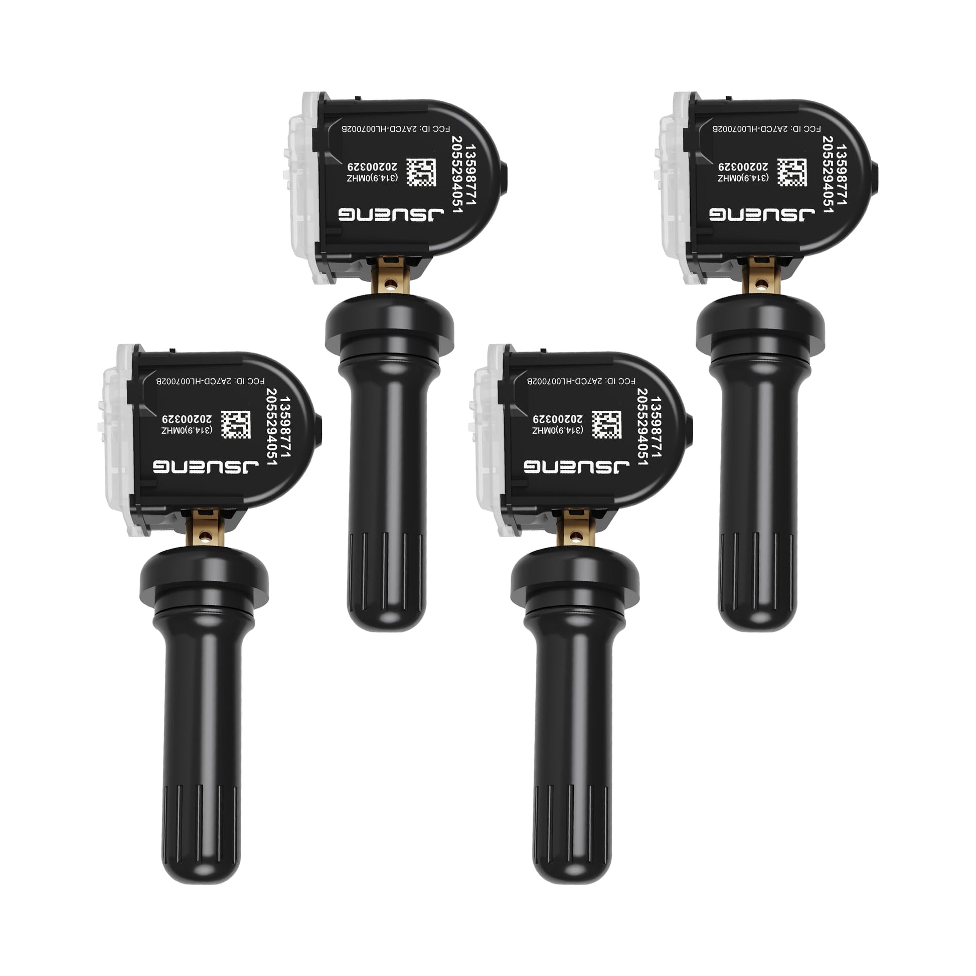 TPMS Sensor de Repuesto para Buick Cadillac Chevy GMC, Paquete de 4 sensores de Sistema de monitoreo de presión de neumáticos OEM #13598771 13586335 13581558 13598772