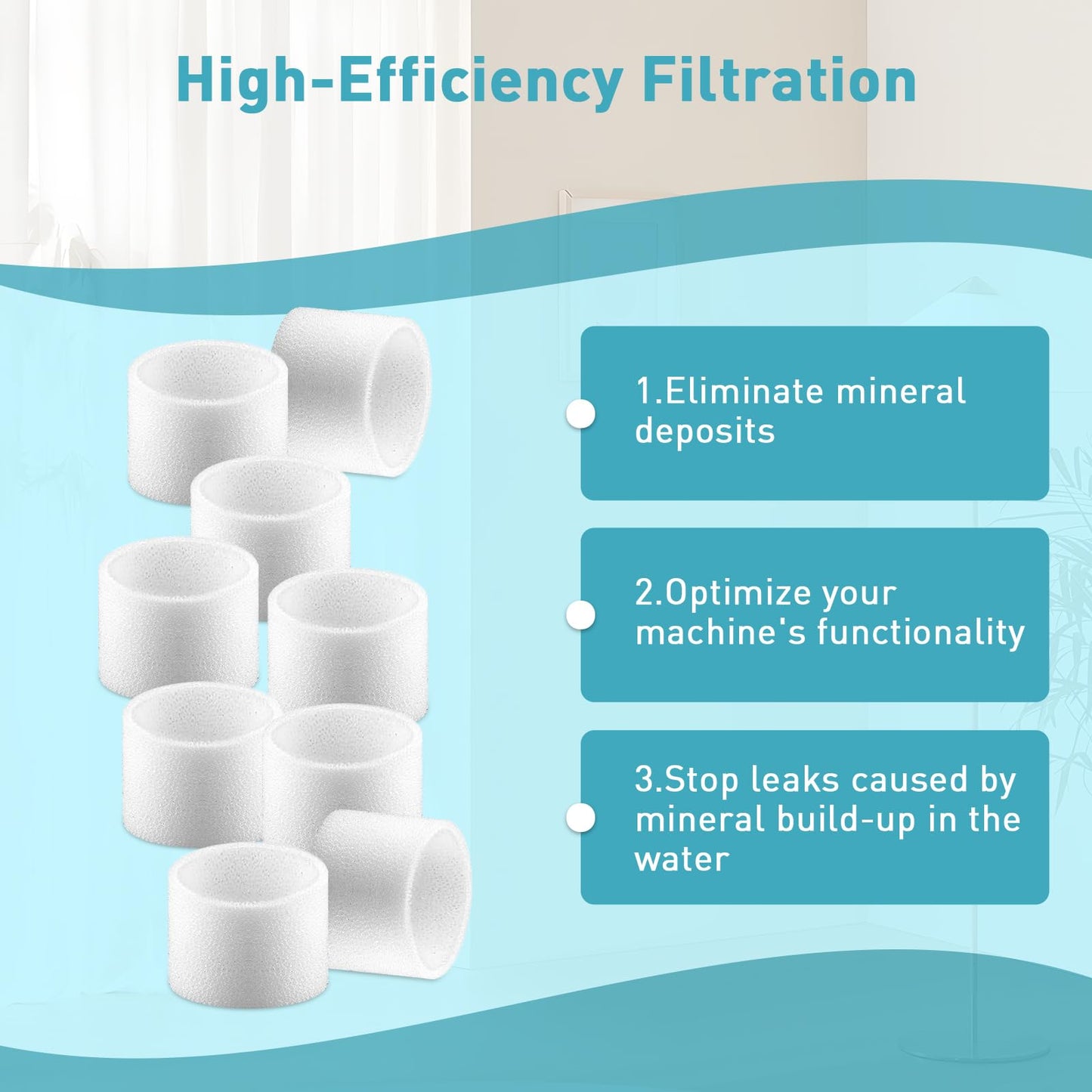 Filtros Humidificadores LEVOIT Eficiencia Alta Compatibles Paquete de 30