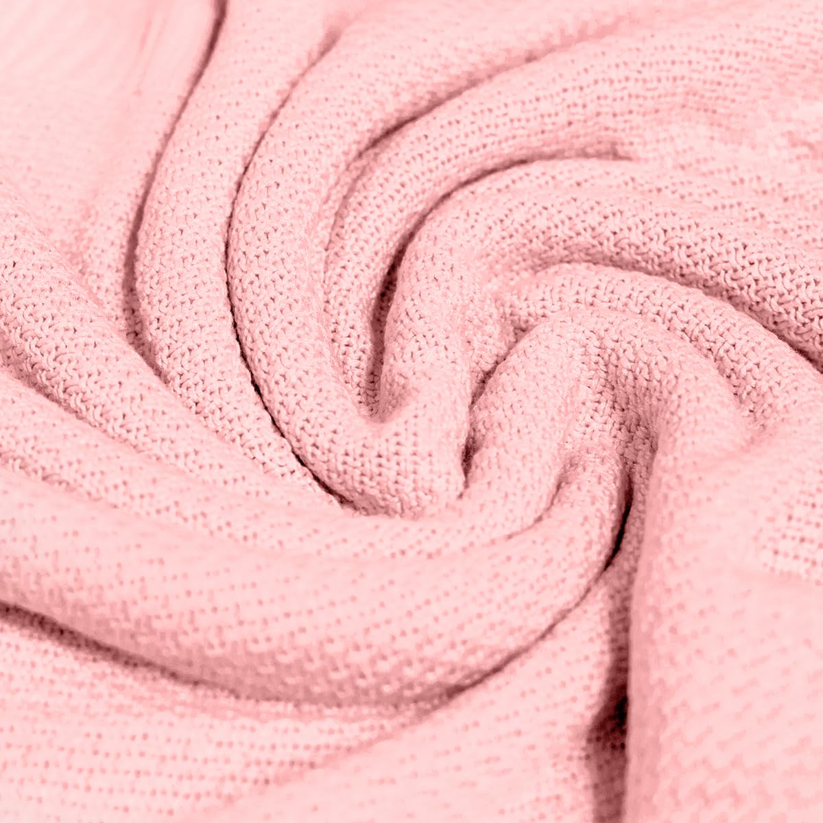 CHIQUI MUNDO Manta de Arrullo para Bebé 100% Bambú Orgánico Manta de Recepción Recién Nacido Tejido Premium (Rosa, 75 x 100 cm)