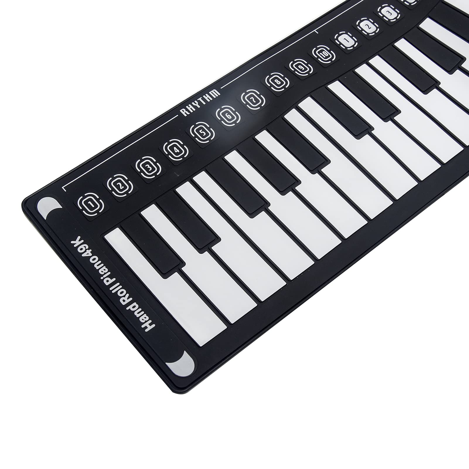 Teclado Piano Portátil Eléctrico 49 Teclas Negro para Principiantes
