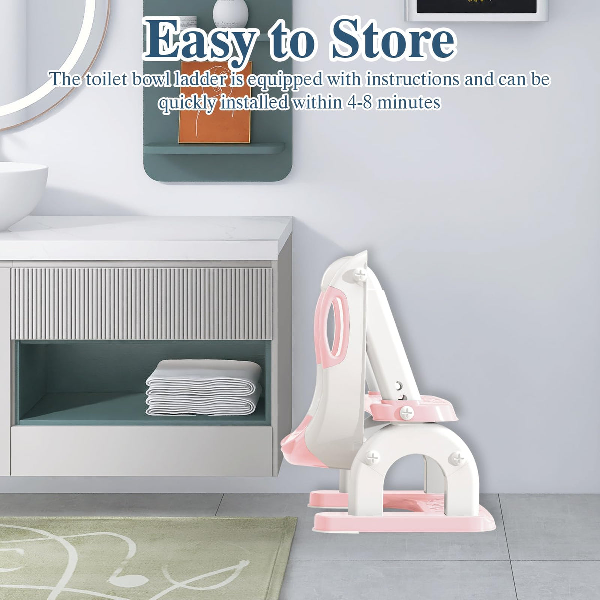 CUXFLS - Asiento de entrenamiento para niños pequeños, altura ajustable 2 en 1, escalera de inodoro para niños y niñas, con protector contra salpicaduras, cojín impermeable, almohadilla antideslizante
