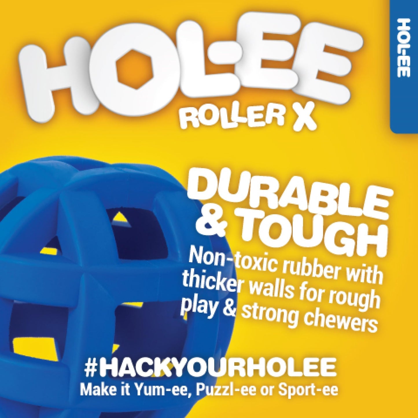Dispensador de Golosinas JW HOL-EE Roller Mediano Rojo para Masticadores Extremos de Perros