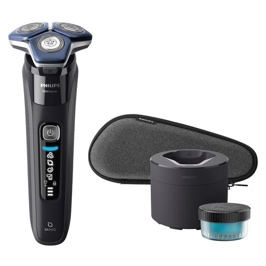 Afeitadora Eléctrica Philips Series 7000 en Húmedo y Seco con Tecnología SkinIQ con Clean Pod