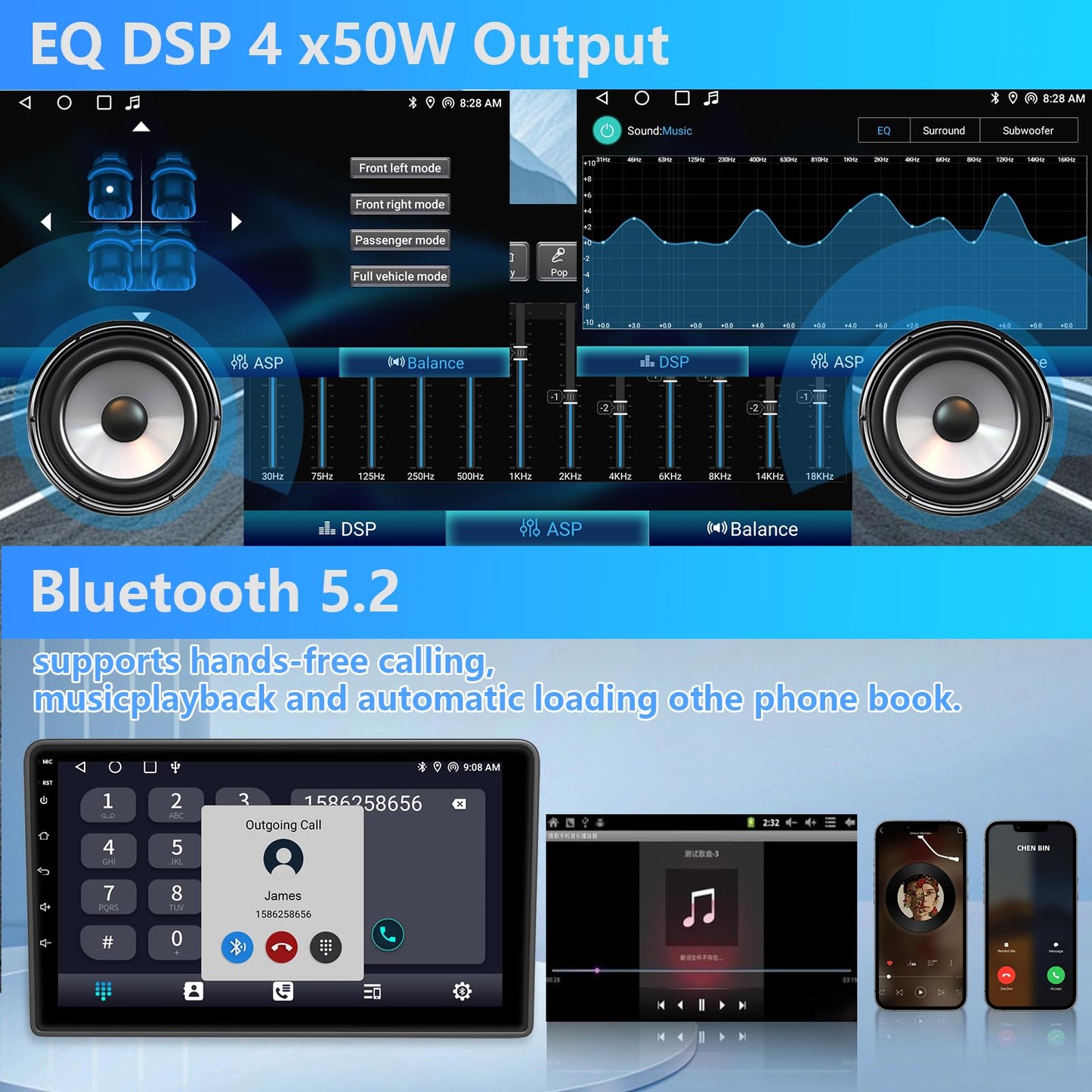 10.1 pulgadas Android 15 GPS para coche estéreo de 4 GB+64 GB para Jeep Wrangler JK 2007-2018 Dodge Ram 1500 2500 2009 2010 2011 2012 Grand Cherokee con inalámbrico CarPlay Android Auto Bluetooth