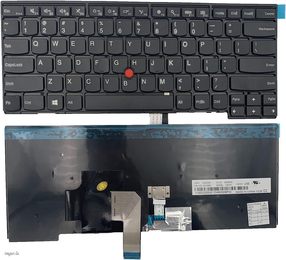 Teclado de Repuesto IBM Lenovo THINKPAD Negro sin Retroiluminación
