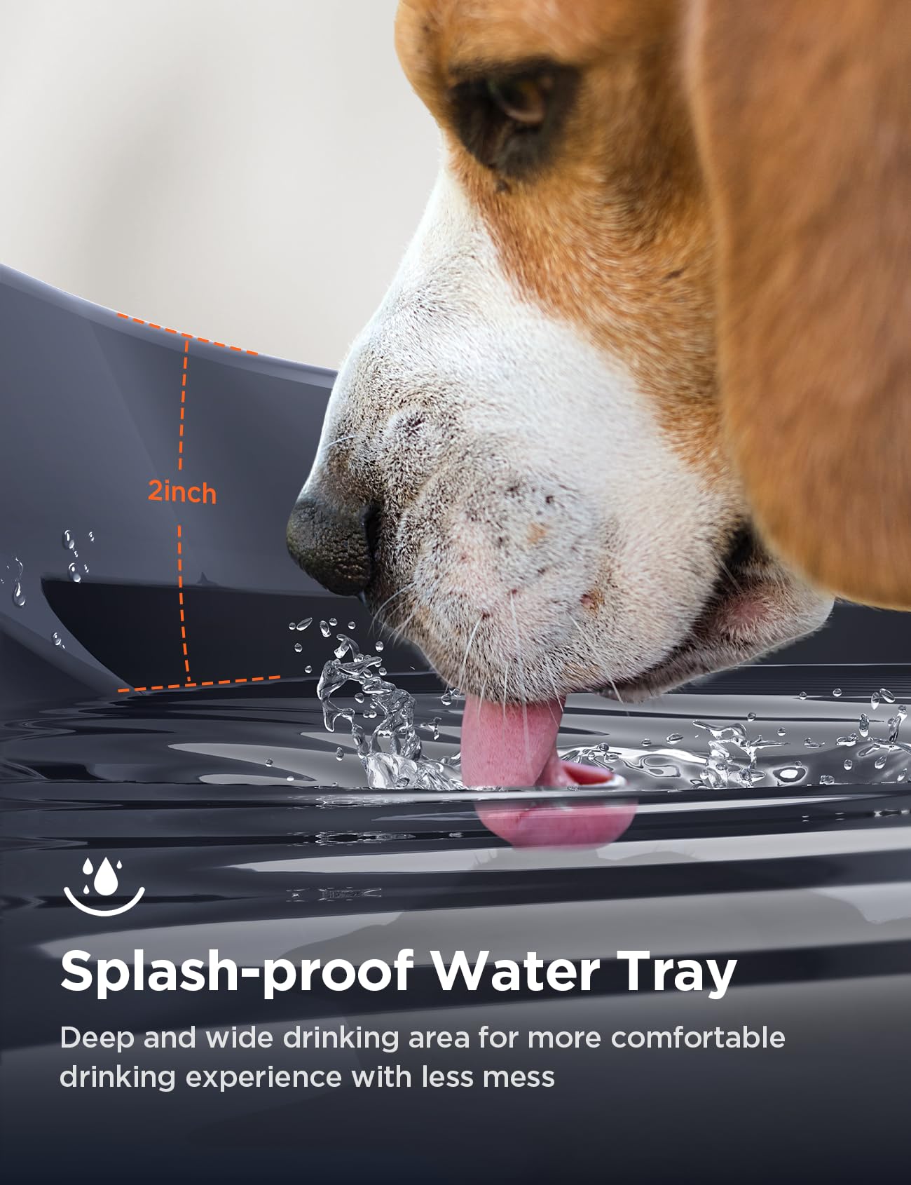 Fuente de agua para perros grandes, dispensador de tazón de agua para perros, dispensador de agua para perros con bomba ultra silenciosa para múltiples gatos, perros, mascotas (FN-W05, azul)