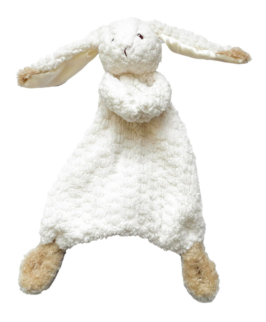Carlsen. Conejo de Peluche Super Suave de Apego para Bebé, Toallita para Chupón, Conejito Abrazable para Dormir, Bunny Plush. (Beige)