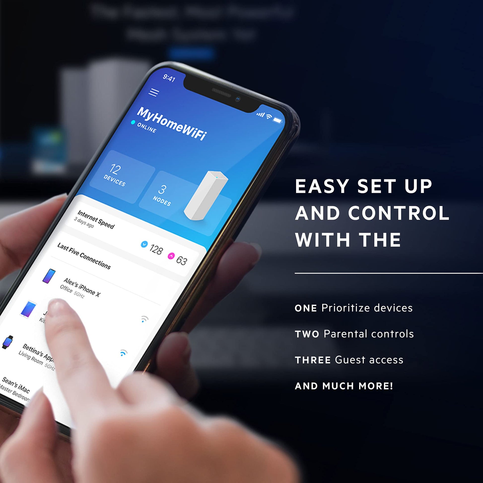 Linksys Atlas MAX 6E: Sistema WiFi 6E de Malla de Triple Banda, 1 Paquete